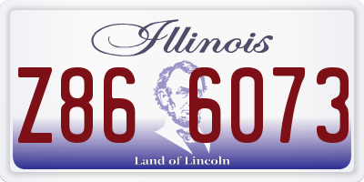 IL license plate Z866073