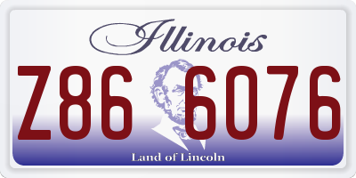IL license plate Z866076