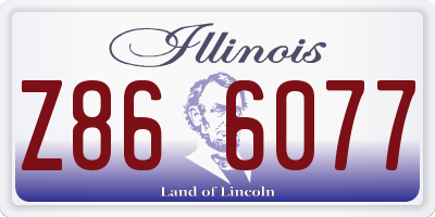 IL license plate Z866077