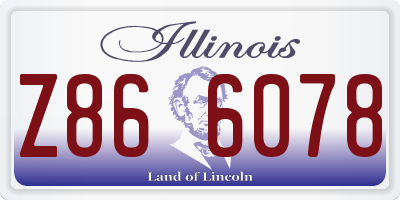 IL license plate Z866078