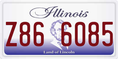 IL license plate Z866085