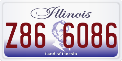 IL license plate Z866086