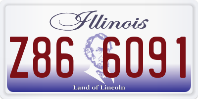 IL license plate Z866091