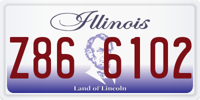 IL license plate Z866102