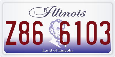 IL license plate Z866103