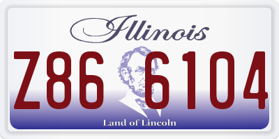IL license plate Z866104