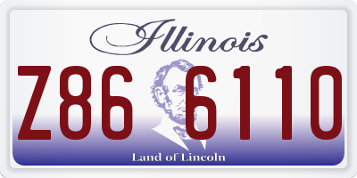IL license plate Z866110