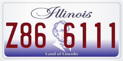IL license plate Z866111