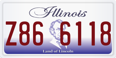 IL license plate Z866118