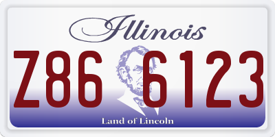 IL license plate Z866123