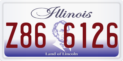 IL license plate Z866126