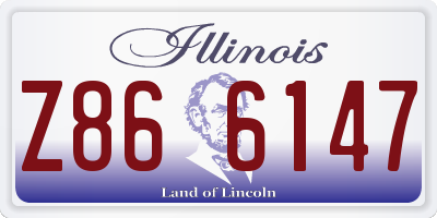 IL license plate Z866147