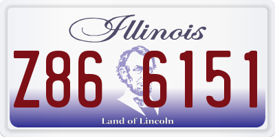 IL license plate Z866151