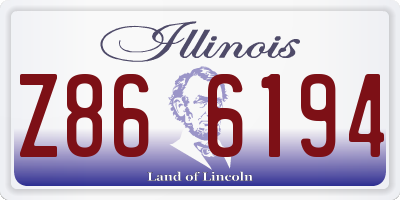 IL license plate Z866194