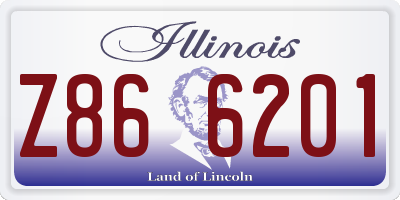 IL license plate Z866201