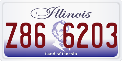 IL license plate Z866203