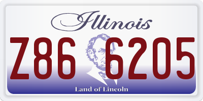 IL license plate Z866205