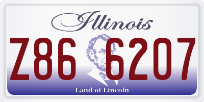 IL license plate Z866207