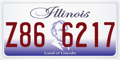 IL license plate Z866217