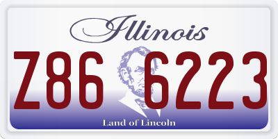 IL license plate Z866223