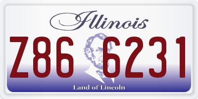 IL license plate Z866231