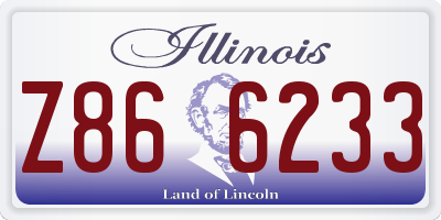 IL license plate Z866233