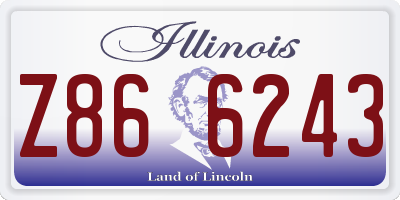 IL license plate Z866243