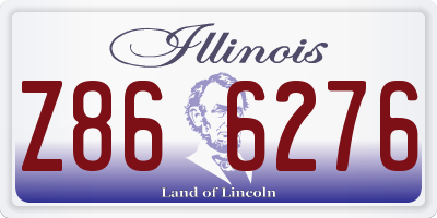 IL license plate Z866276