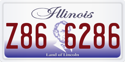 IL license plate Z866286