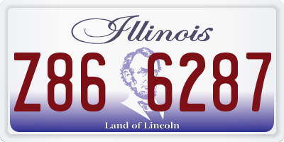 IL license plate Z866287