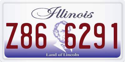 IL license plate Z866291