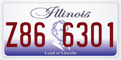 IL license plate Z866301