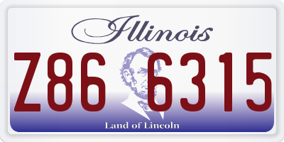IL license plate Z866315