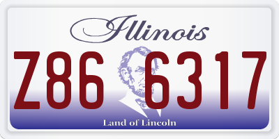 IL license plate Z866317