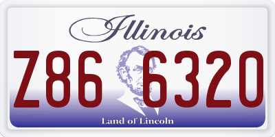 IL license plate Z866320