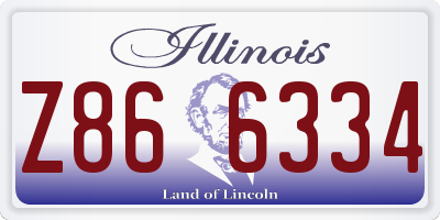 IL license plate Z866334