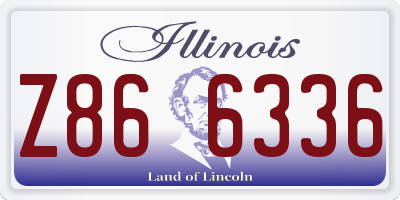 IL license plate Z866336