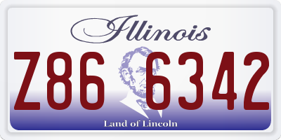 IL license plate Z866342