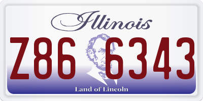 IL license plate Z866343