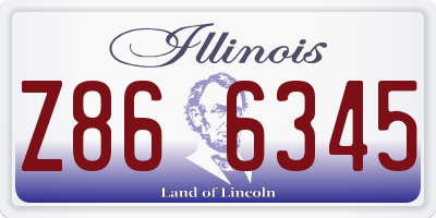 IL license plate Z866345