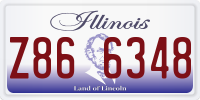 IL license plate Z866348