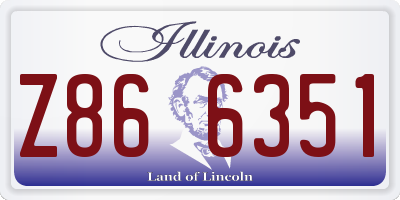 IL license plate Z866351