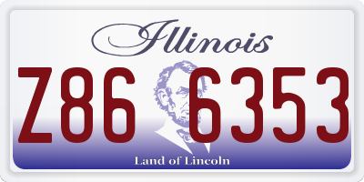 IL license plate Z866353