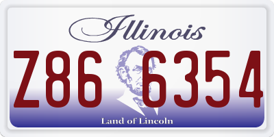 IL license plate Z866354