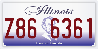 IL license plate Z866361