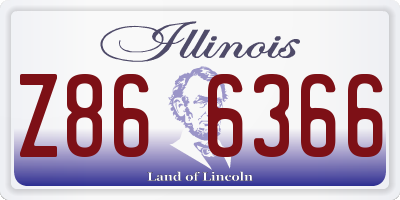 IL license plate Z866366