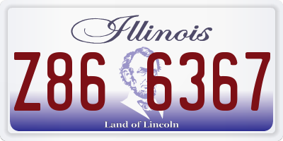 IL license plate Z866367
