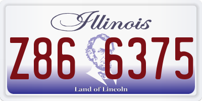 IL license plate Z866375