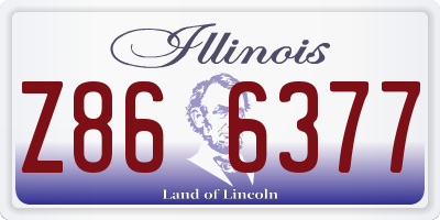 IL license plate Z866377