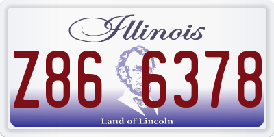 IL license plate Z866378